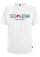Load image into Gallery viewer, men&#39;s white staycation t-shirt
