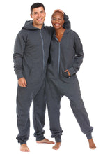 Load image into Gallery viewer, Hooded Charcoal Staycation Onesie - Unisex
