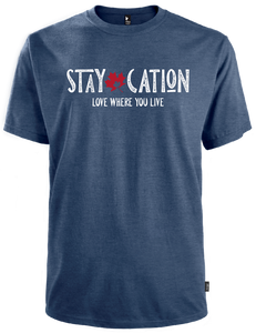 men's navy staycation t-shirt
