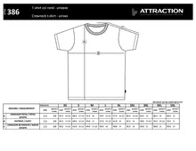 Load image into Gallery viewer, t-shirt measurement chart
