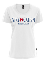 Load image into Gallery viewer, staycation white t-shirt
